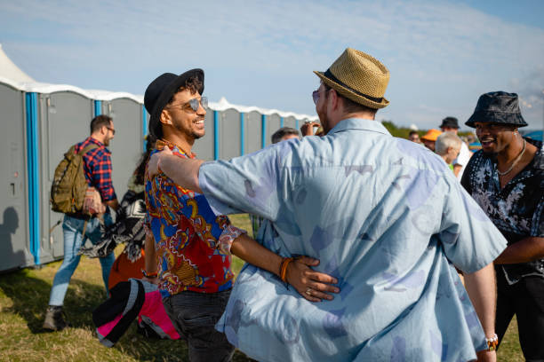 Porta potty delivery and setup